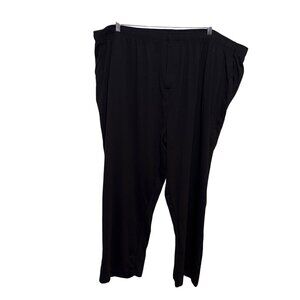 Activeoe Black 5X Drawstring Lounge Pants With Elastic Waistband & Back Buttoned